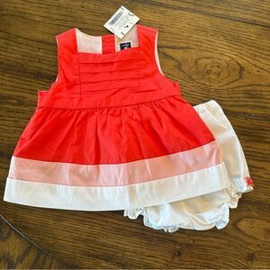 Janie and Jack NWT Pink White Set